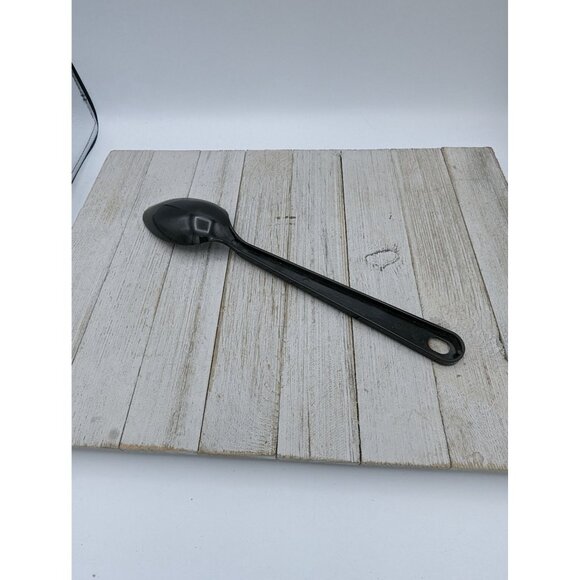 Tailor Made Products #5 Black Nylon Plastic Solid Spoon 11 1/2" - Picture 4 of 6